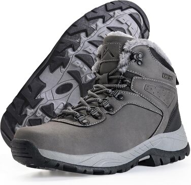 Жіночі зимові черевики CC-Los з теплим підкладкою, снігоступи, легкі, неслизькі (36 EU, сірий)