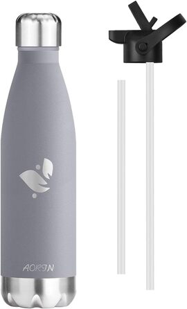 Термофляга AORIN з вакуумною ізоляцією - 350мл/500мл/750мл. Без BPA, зберігає холод до 24 годин та тепло до 12 годин. Ідеальна термофляга для дітей, школи, спорту, активного відпочинку, велосипеду, фітнесу.