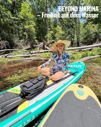 Надувна SUP-дошка BEYOND MARINA 320x81x15 см з веслом, сидінням, насосом і рюкзаком для водних видів спорту