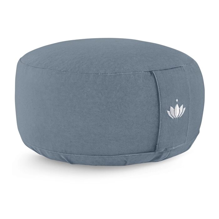 Медитаційне подушечка Lotuscrafts для йоги Лотос, 15 см, дinkelspelz, бавовна, круглий, для підлоги, сертифікат GOTS, коричневий