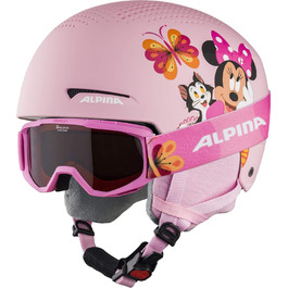 Дитячий набір Alpina Disney: лижний шолом і маска Minnie Mouse 48-52 см, безпечний та якісний