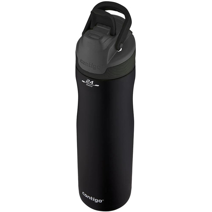 Термос-бутилка Contigo Autoseal Chill Matte Black, 720 мл, нержавіюча сталь, ізоляція до 28 годин, герметична, BPA-free