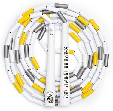 Стрибковий скакалка EliteSRS для фітнесу - міцна, з регулюванням, без спутанню, для всього тіла. Скакалка з пластиковими намистинами, 6.5'' ручки, для занять в приміщенні та на вулиці.