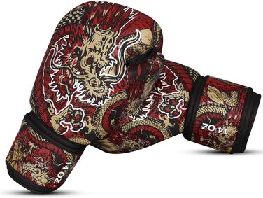 Боксерські рукавички BUDDHA FIGHT WEAR Dragon для тренувань і спарингів з муай-тай та кікбоксингу, унісекс, декілька кольорів, вага 300-360 г