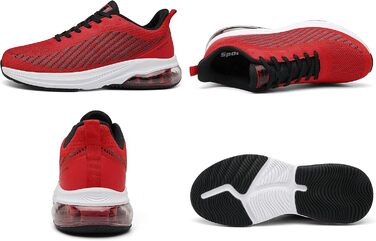 Спортивне взуття Frysen для чоловіків та жінок: кросівки для фітнесу, бігу, трекінгу. 4 кольори, розміри 36-47 EU. Зелено-білі (46 EU, червоно-білі)