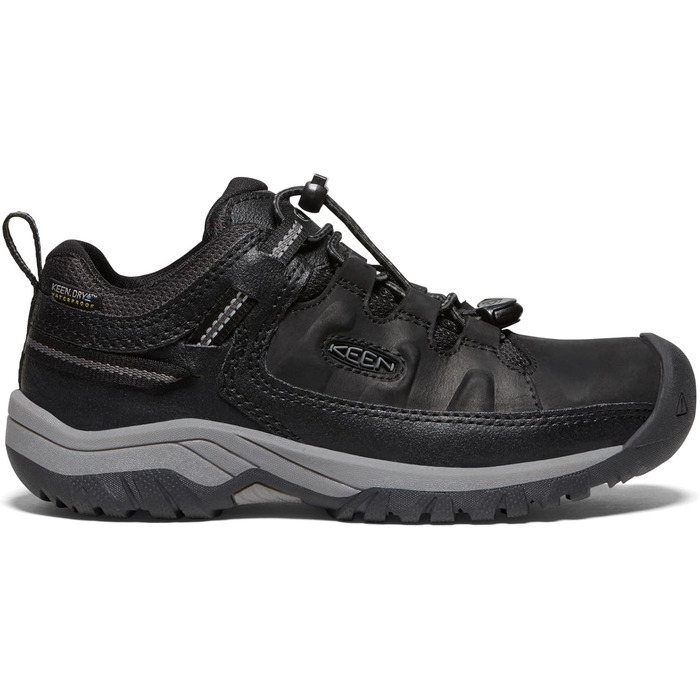 KEEN Targhee Low - водонепроникні трекінгові черевики для дітей (32/33 EU, Black Steel Grey)