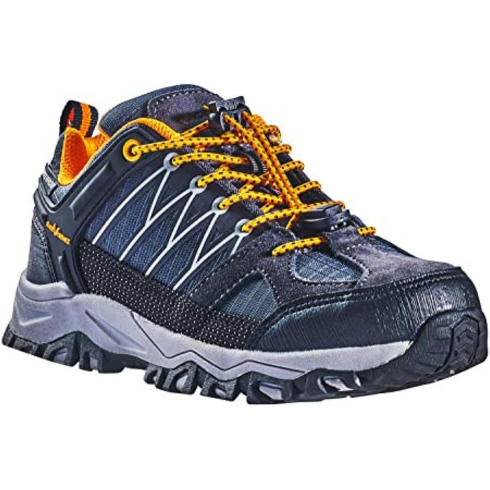 Дитячі трекінгові черевики Black Crevice: водонепроникні, з підкладкою, для активного відпочинку. Кольори: синій, зелений. Розмір 34 EU.