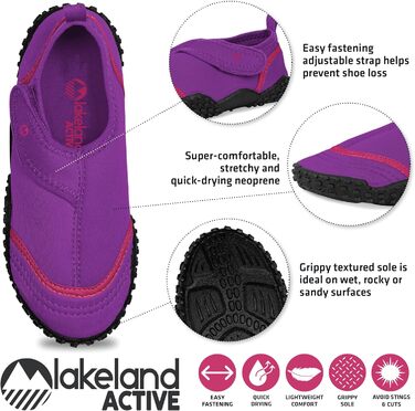 Водні черевики для хлопчиків Lakeland Active Seathwaite, розмір 24 EU, фіолетовий