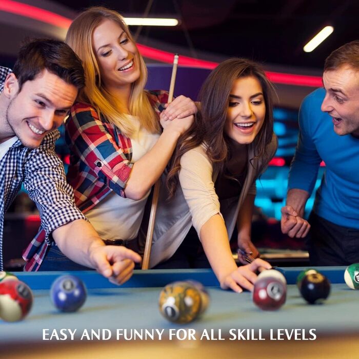 Набір куль для більярду, 16 куль, мармур, віхровий стиль, класичний темний мармур