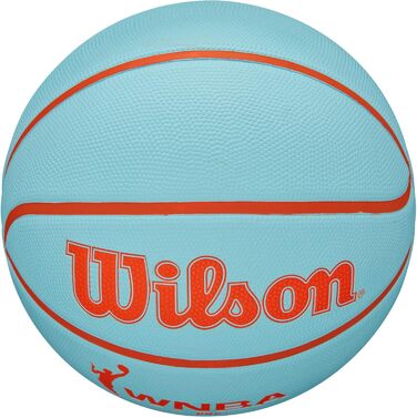 М'яч для баскетболу Wilson WNBA DRV Outdoor, Aqua/Orange, розмір 6