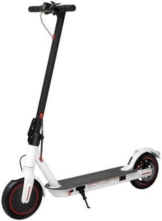 Електросамокат LuvTour ES-S3 PRO для дорослих, 20 км/год, запас ходу 40 км, складаний, з додатком, подвійні гальма, 8,5'' надувні колеса, білий