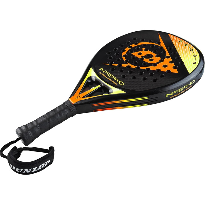 Падель ракетка Dunlop Inferno Carbon Extreme, жовто-помаранчева