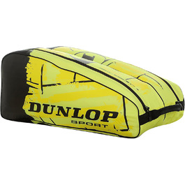 Тенісна сумка Dunlop Revolution NT для 6 ракеток, неонова жовта, 80x35x35 см