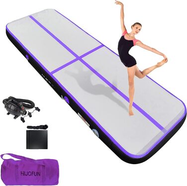 Надувна гімнастична мат для акробатики та кікбоксингу, 3/4/5/6 метрів, 20 см заввишки