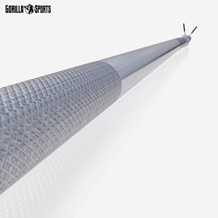 Штанга GORILLA SPORTS® хромована, Ø 30 мм, довжина 120/150/170 см, з 2 пружинними замками, навантаження до 200 кг – олімпійська штанга для тренувань