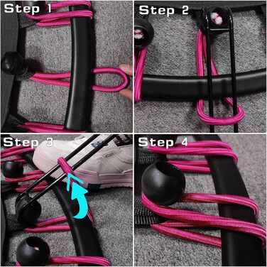 Трамплін для дому DARCHEN, 100 см, до 200 кг, з поручням, червоний