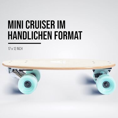 Скейтборд Apollo Barrel Board Savaii – компактний круїзер для міста, міні-лонгборд для дітей і дорослих, ідеальний для початківців, зручний для ком'ютерів