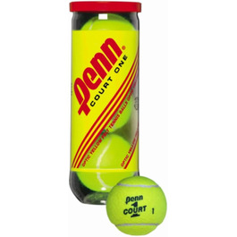 Тенісні м'ячі Penn Court 1 для звичайного використання, з фетру, 3 шт. в упаковці