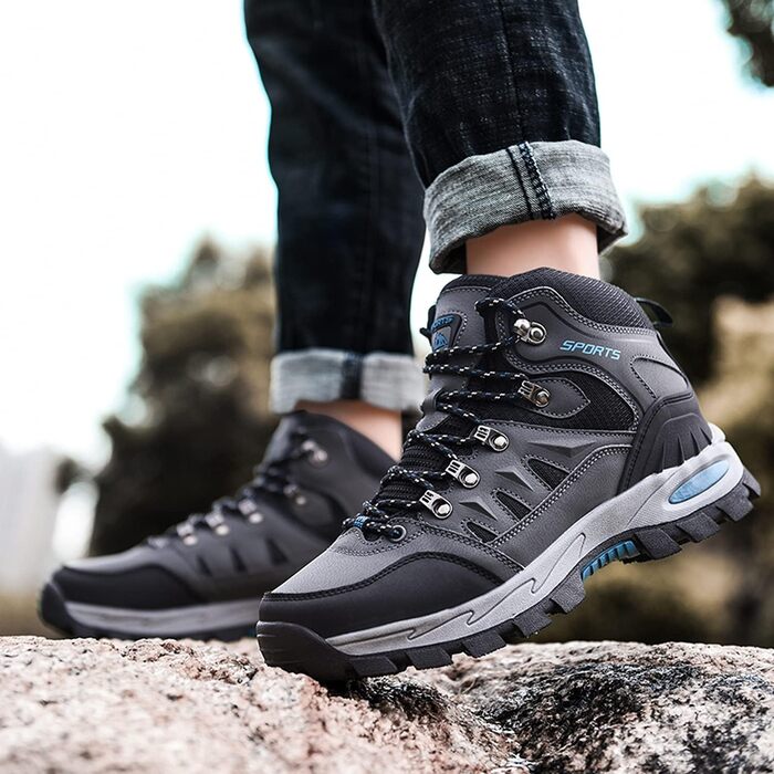 Водонепроникні туристичні черевики для чоловіків та жінок, сірі (42.5 EU)