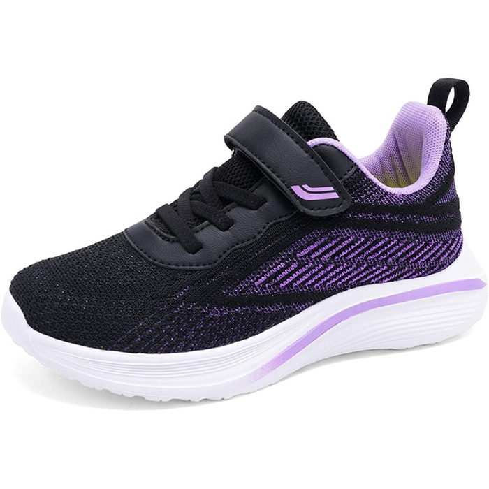 Дитячі кросівки для занять спортом: кросівки для залу, бігові кросівки, спортивне взуття для дітей, кросівки-сліпони, чорні, розмір 28-40 EU