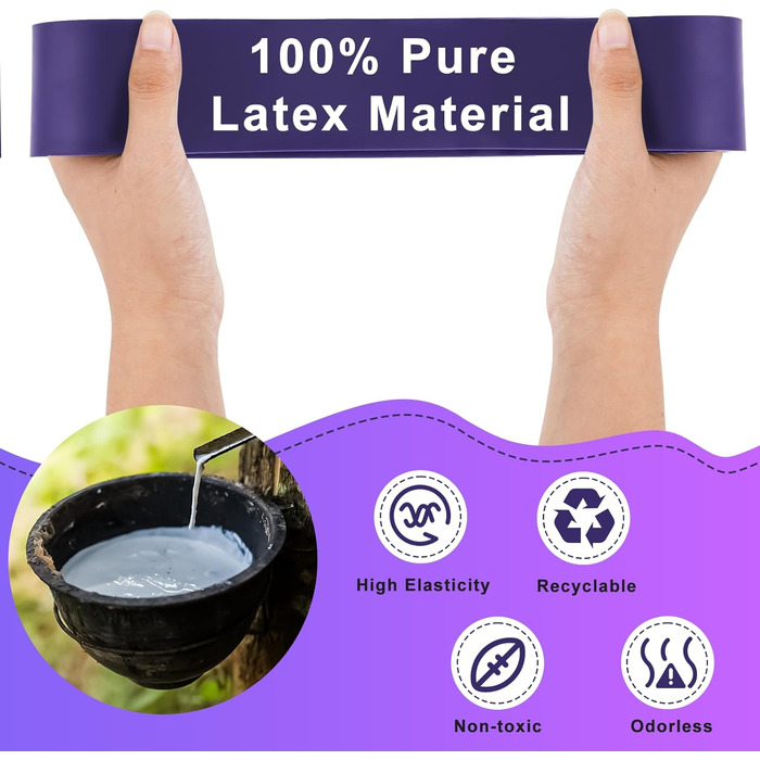 Еластична стрічка для фітнесу та йоги, 3 шт. (50-100 lbs)