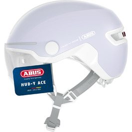 Велошолом ABUS Stadthelm HUD-Y ACE з візором і LED-підсвіткою для чоловіків і жінок, магнітний, акумуляторний ліхтар