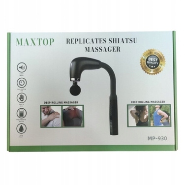 Перкусійний масажер для тіла та спини Maxtop MP-930, сріблястий