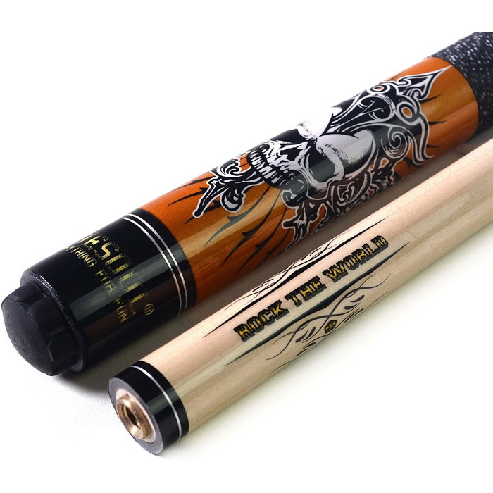 Набір для більярду CUESOUL Rockin Series 57 '21 з кевларовим захистом та рушником (Помаранчевий)