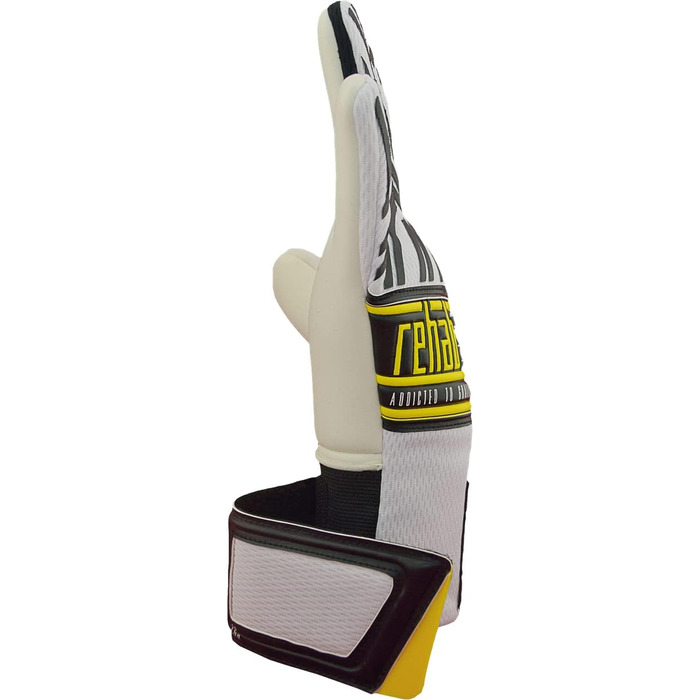 Воротарські рукавички Rehab Master NC з Pro Grip для футболу, для дорослих і дітей, розміри 5-11, білі, чорні, жовті