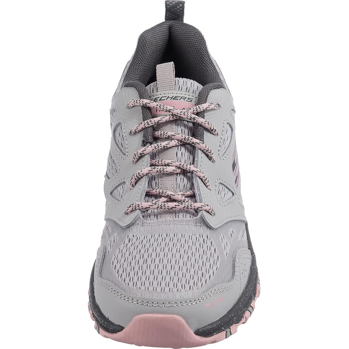Кросівки Skechers 38 EU сірі зі шкіри та сітчастої тканини, рожева окантовка