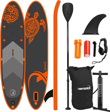 Надувний SUP Board NEMAXX® PB320 II – 320x78x15 см, до 140 кг, комплект з сумкою, веслом, плавником та насосом
