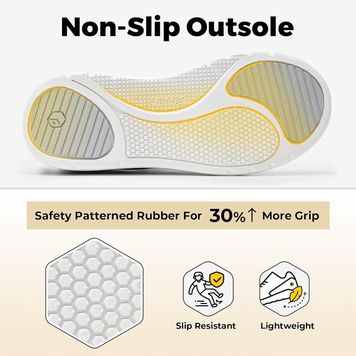 FitVille Кросівки Slip-on для жінок, широка колодка, для ходьби, дихаючі, легкі, спортивні, фітнес, джогінг, Outdoor, Gym, BriskWalk V3 (39 EU, сірий)