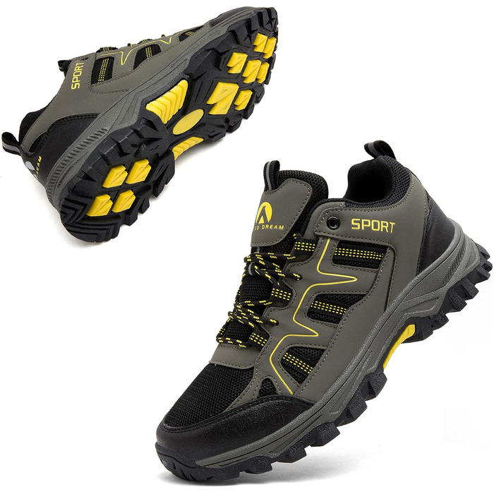 Черевики для хайкінгу/трекінгу чоловічі/жіночі, легкі, дихаючі, зелені, 41 EU