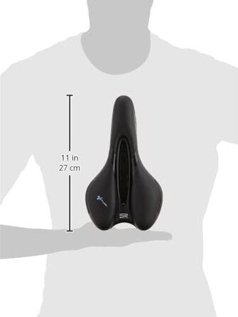 Велосипедне сідло Selle Royal Respiro Soft Athletic чорне 25,6 x 22,7 см