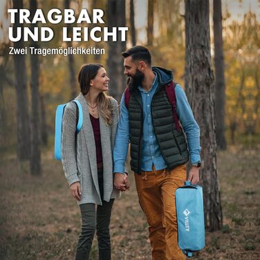 Складний туристичний стілець VILLEY, блакитний, з алюмінієвим каркасом, 150 кг, з сумкою для відпочинку та риболовлі