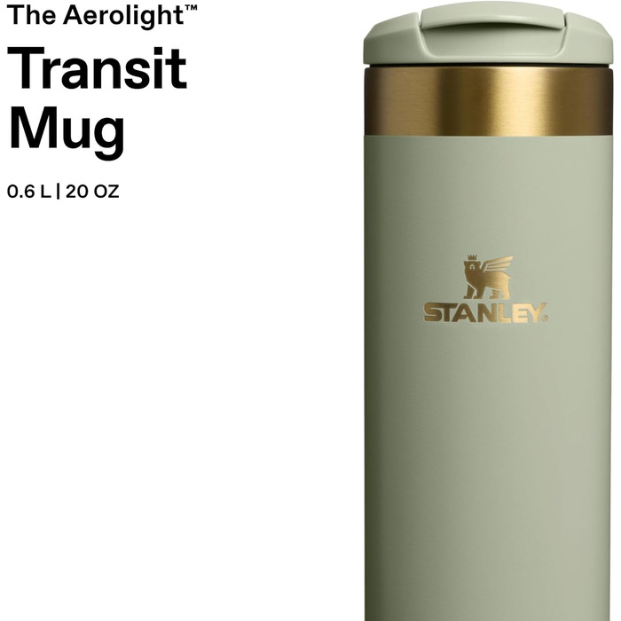 Термокухоль Stanley Aerolight Transit 0.35L — герметичний стакан для кави To Go, чорний (Juniper)