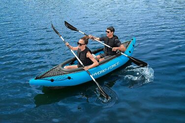 Надувний каяк Bestway Hydro-Force Cove Champion X2, 331x88x45 см, комплект з веслами і насосом