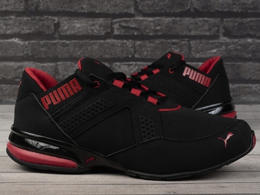 Спортивне взуття Puma, чорне, низьке, синтетика, на шнурівці, розмір 45