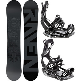 Сноуборд RAVEN Solid Steel + кріплення Fastec FT360 Black (156 см)