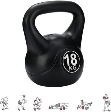 Kettlebell MAGIC SELECT з ергономічною ручкою для домашнього та спортивного тренування, гиря для м'язів, фітнесу