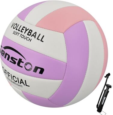 Волейбольний м'яч Senston, розмір 5, вологостійкий, з помпою, для пляжу та басейну, Mauve
