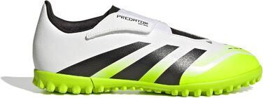 Дитячі футбольні бутси adidas Predator Club Hook and Loop для газону, розмір 35 EU, білий/чорний/лимонний, унісекс