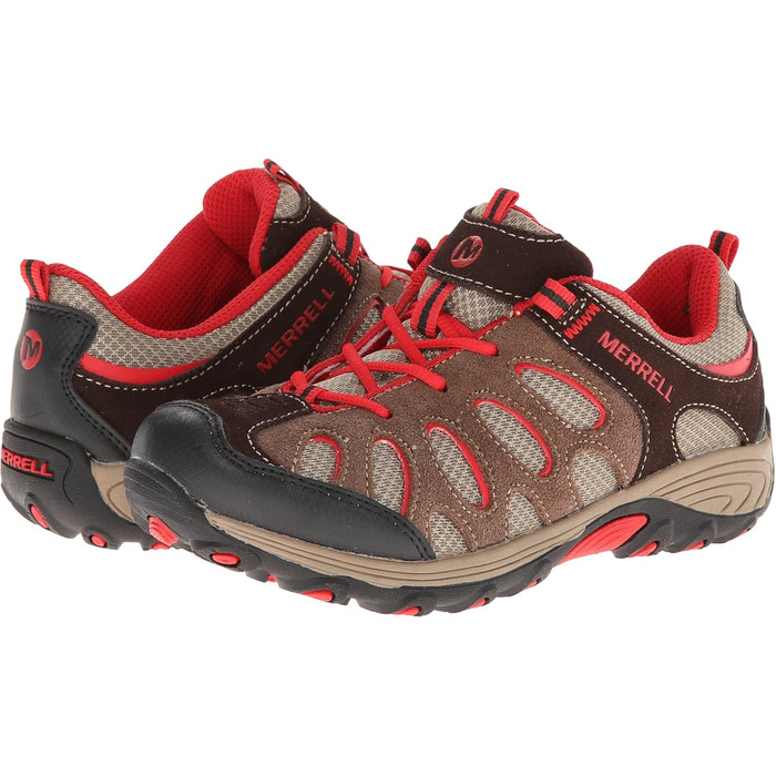 Черевики трекінгові дитячі Merrell CHAMELEON LOW LC (34 EU, Багатоколірні, Коричневий/Червоний)
