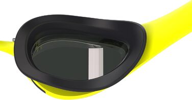 Окуляри для плавання Speedo Fastskin Pure Focus | Змагальні окуляри | Антизапітніння | Водонепроникні, Жовтий/Кобальт/Смарагдовий, Універсальний розмір
