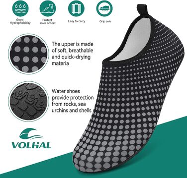 Аквашузи для плавання та йоги: чоловічі та жіночі, швидковисихаючі, неслизькі, сірі (39 EU, G995)