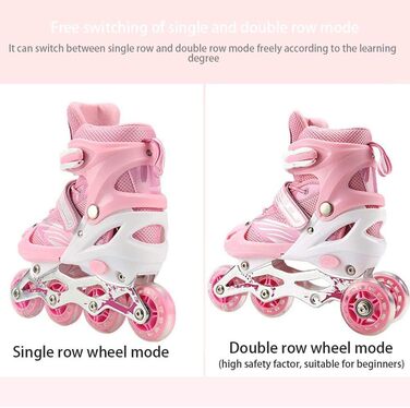 Інлайневі ролики HWGING 2-в-1, регульовані ролики для дітей, підходять для хлопчиків та дівчаток, початківців, жінок та чоловіків
