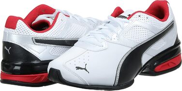 Кросівки чоловічі PUMA Tazon 6, 40 EU, білий/чорний/срібний