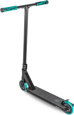 Скутер для трюків Movino Maniac: професійний фрістайл, IHC-компресія, дека Street, T-Bar 59x54 см, колеса 110 мм, ABEC 9, 3.8 кг, Holo/Blue