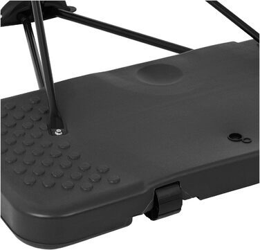 Баскетбольне кільце Gymrex GR-BS11 з підставкою, регульована висота 200-305 см, 2 колеса, стійке до погодних умов, діаметр кільця 45 см, наповнювана база