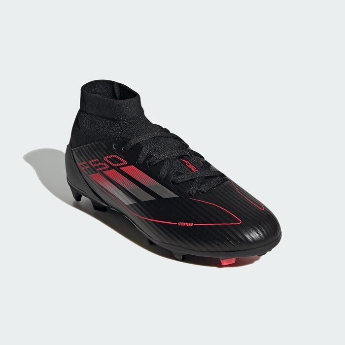 Дитячі футбольні бутси adidas F50 League Mid FG/MG, 36 2/3 EU, чорний/металік/червоний